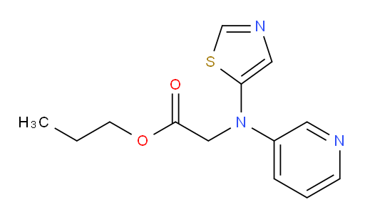 propyl 2-(pyridin-3-yl(thiazol-5-yl)amino)acetate