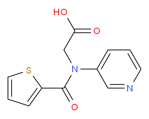 2-(N-(pyridin-3-yl)thiophene-2-carboxamido)acetic acid