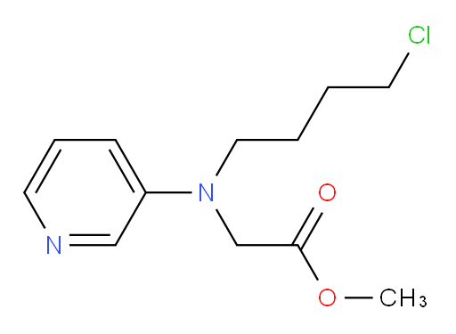 methyl 2-((4-chlorobutyl)(pyridin-3-yl)amino)acetate