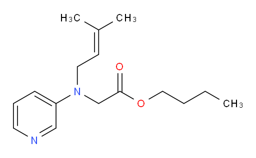 butyl 2-((3-methylbut-2-en-1-yl)(pyridin-3-yl)amino)acetate