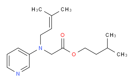 isopentyl 2-((3-methylbut-2-en-1-yl)(pyridin-3-yl)amino)acetate