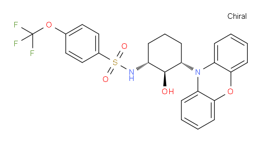 N-[(1R,2R,3S)-2-Hydroxy-3-(10H-phenoxazin-10-yl)cyclohexyl]-4-(trifluoromethoxy)benzenesulfonamide