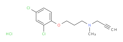 N-(3-(2,4-dichlorophenoxy)propyl)-N-methylprop-2-yn-1-amine hydrochloride