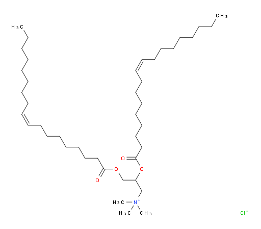 DOTMA;DOTAP;Lipofectin;dotap chloride;DOTAP CHLORIDE SALT;2,3-Bis(oleoyloxy)-N,N,N-trimethyl-1-propanaminium;1,2-DIOLEOYL-3-TRIMETHYLAMMONIUM-PROPANE, CHLORIDE;TRIMETHYL[2,3-(DIOLEYLOXY)PROPYL]AMMONIUM CHLORIDE;N-[2,3-Di(oleoyloxy)propyl]-N,N,N-trimethylaminium;N-[2,3-Bis(oleoyloxy)propyl]-N,N-dimethylmethanaminium