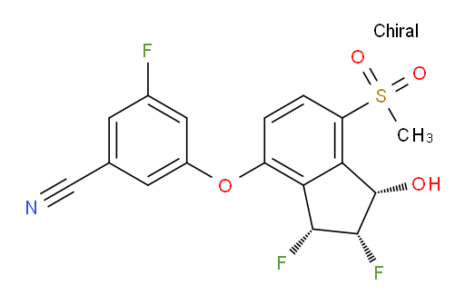 3-[[(1S,2S,3R)-2,3-Difluoro-2,3-dihydro-1-hydroxy-7-(methylsulfonyl)-1H-inden-4-yl]oxy]-5-fluorobenzonitrile