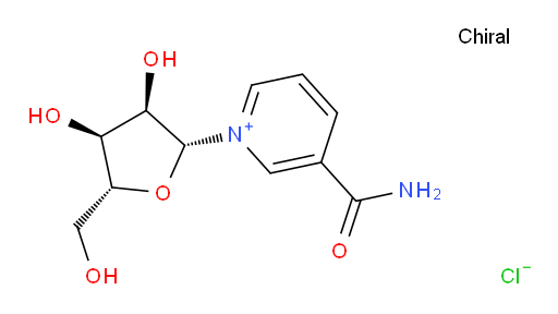 3-carbamoyl-1-((2R,3R,4S,5R)-3,4-dihydroxy-5-(hydroxymethyl)tetrahydrofuran-2-yl)pyridin-1-ium chloride