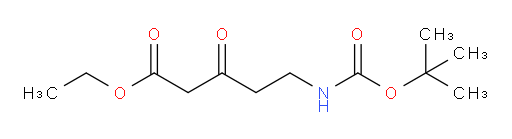 Pentanoic acid, 5-[[(1,1-dimethylethoxy)carbonyl]amino]-3-oxo-, ethyl ester