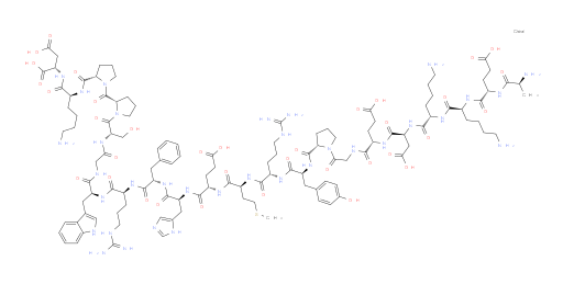 L-Alanyl-L-α-glutamyl-L-lysyl-L-lysyl-L-α-aspartyl-L-α-glutamylglycyl-L-prolyl-L-tyrosyl-L-arginyl-L-methionyl-L-α-glutamyl-L-histidyl-L-phenylalanyl-L-arginyl-L-tryptophylglycyl-L-seryl-L-prolyl-L-prolyl-L-lysyl-L-aspartic acid