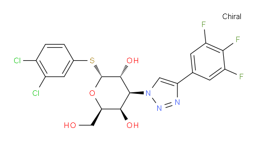 3,4-Dichlorophenyl 3-deoxy-1-thio-3-[4-(3,4,5-trifluorophenyl)-1H-1,2,3-triazol-1-yl]-α-D-galactopyranoside