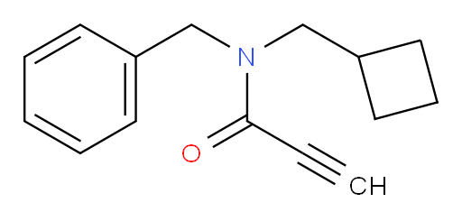 N-benzyl-N-(cyclobutylmethyl)prop-2-ynamide