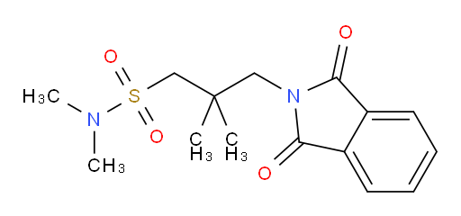 3-(1,3-dioxo-2,3-dihydro-1H-isoindol-2-yl)-N,N,2,2-tetramethylpropane-1-sulfonamide