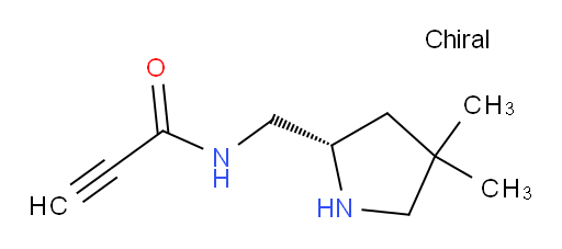 N-{[(2S)-4,4-dimethylpyrrolidin-2-yl]methyl}prop-2-ynamide