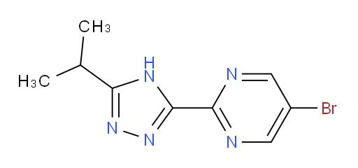 5-bromo-2-[5-(propan-2-yl)-4H-1,2,4-triazol-3-yl]pyrimidine