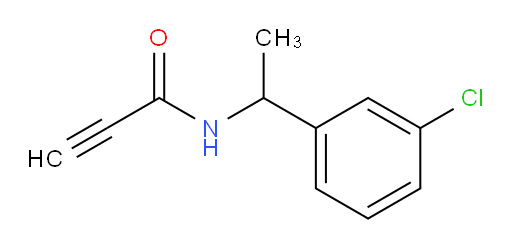 N-[1-(3-chlorophenyl)ethyl]prop-2-ynamide