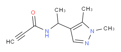N-[1-(1,5-dimethyl-1H-pyrazol-4-yl)ethyl]prop-2-ynamide