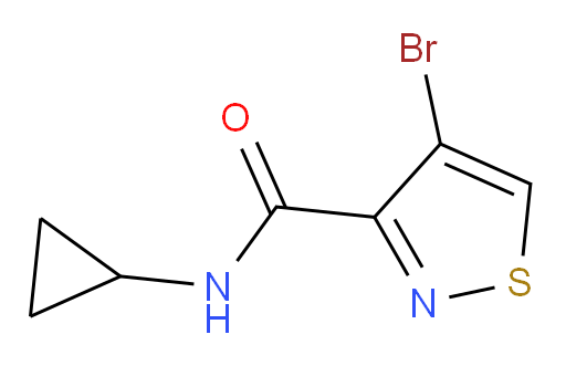 4-bromo-N-cyclopropyl-1,2-thiazole-3-carboxamide