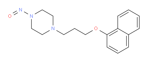1-(3-(naphthalen-1-yloxy)propyl)-4-nitrosopiperazine