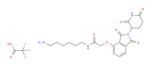 N-(6-aminohexyl)-2-{[2-(2,6-dioxopiperidin-3-yl)-1,3-dioxo-2,3-dihydro-1H-isoindol-4-yl]oxy}acetamide, trifluoroacetic acid