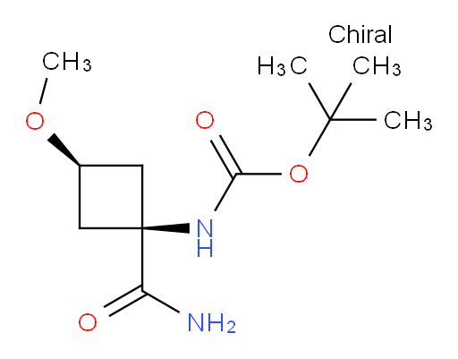 tert-butyl N-[(1s,3s)-1-carbamoyl-3-methoxycyclobutyl]carbamate