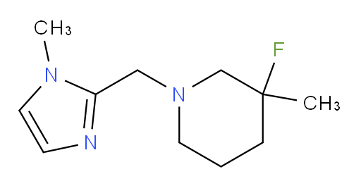 3-fluoro-3-methyl-1-[(1-methyl-1H-imidazol-2-yl)methyl]piperidine