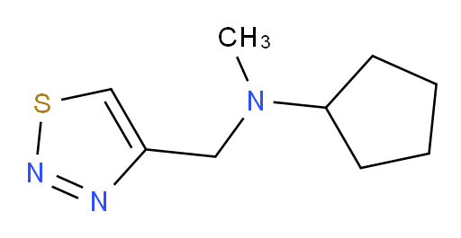 N-methyl-N-[(1,2,3-thiadiazol-4-yl)methyl]cyclopentanamine