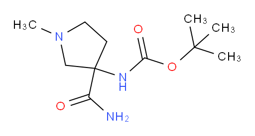 tert-butyl N-(3-carbamoyl-1-methylpyrrolidin-3-yl)carbamate