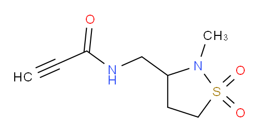 N-[(2-methyl-1,1-dioxo-1lambda6,2-thiazolidin-3-yl)methyl]prop-2-ynamide
