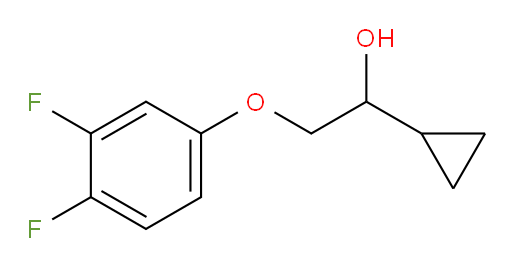 1-cyclopropyl-2-(3,4-difluorophenoxy)ethan-1-ol