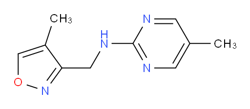 5-methyl-N-[(4-methyl-1,2-oxazol-3-yl)methyl]pyrimidin-2-amine