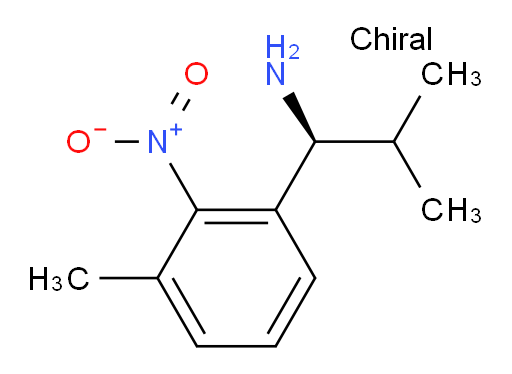 (S)-2-methyl-1-(3-methyl-2-nitrophenyl)propan-1-amine