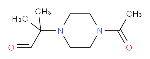 2-(4-acetylpiperazin-1-yl)-2-methylpropanal
