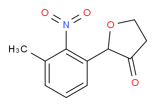 2-(3-methyl-2-nitrophenyl)dihydrofuran-3(2H)-one