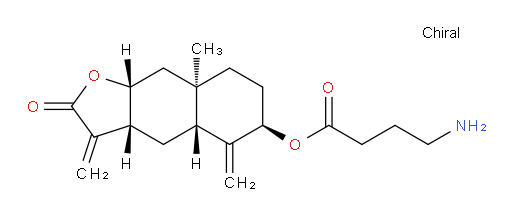 (3aR,4aR,6R,8aR,9aR)-8a-methyl-3,5-dimethylene-2-oxododecahydronaphtho[2,3-b]furan-6-yl 4-aminobutanoate