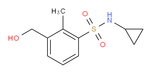 N-cyclopropyl-3-(hydroxymethyl)-2-methylbenzenesulfonamide