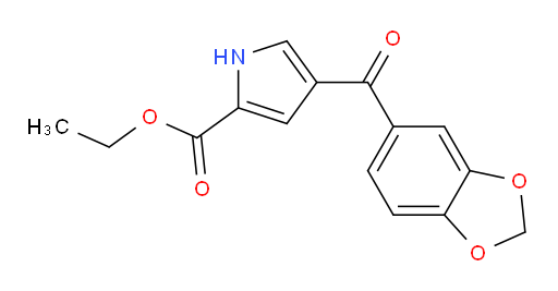 ethyl 4-(benzo[d][1,3]dioxole-5-carbonyl)-1H-pyrrole-2-carboxylate