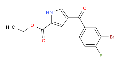 ethyl 4-(3-bromo-4-fluorobenzoyl)-1H-pyrrole-2-carboxylate
