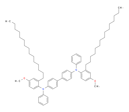 N4,N4'-bis(4-methoxy-2-pentadecylphenyl)-N4,N4'-diphenyl-[1,1'-biphenyl]-4,4'-diamine