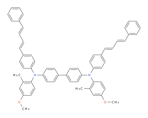 N4,N4'-bis(4-methoxy-2-methylphenyl)-N4,N4'-bis(4-((1E,3E)-4-phenylbuta-1,3-dien-1-yl)phenyl)-[1,1'-biphenyl]-4,4'-diamine