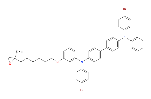 N4,N4'-bis(4-bromophenyl)-N4-(3-((6-(2-methyloxiran-2-yl)hexyl)oxy)phenyl)-N4'-phenyl-[1,1'-biphenyl]-4,4'-diamine