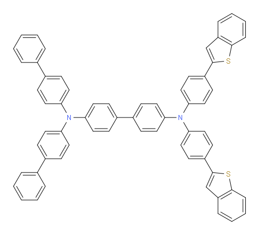 N4,N4-di([1,1'-biphenyl]-4-yl)-N4',N4'-bis(4-(benzo[b]thiophen-2-yl)phenyl)-[1,1'-biphenyl]-4,4'-diamine