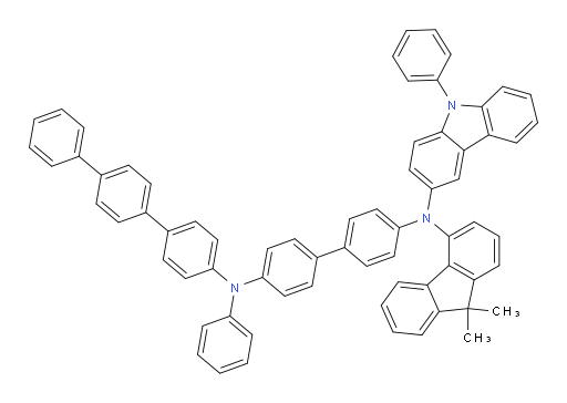 N4-([1,1':4',1''-terphenyl]-4-yl)-N4'-(9,9-dimethyl-9H-fluoren-4-yl)-N4-phenyl-N4'-(9-phenyl-9H-carbazol-3-yl)-[1,1'-biphenyl]-4,4'-diamine