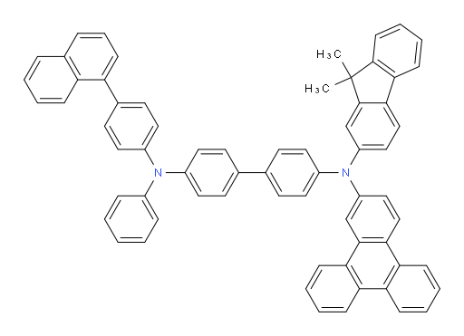 N4-(9,9-dimethyl-9H-fluoren-2-yl)-N4'-(4-(naphthalen-1-yl)phenyl)-N4'-phenyl-N4-(triphenylen-2-yl)-[1,1'-biphenyl]-4,4'-diamine