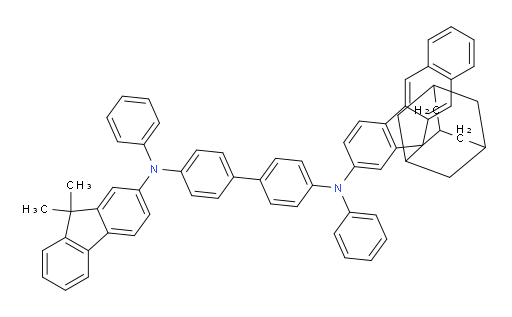 N4-(9,9-dimethyl-9H-fluoren-2-yl)-N4,N4'-diphenyl-N4'-(spiro[adamantane-2,11'-benzo[b]fluoren]-2'-yl)-[1,1'-biphenyl]-4,4'-diamine