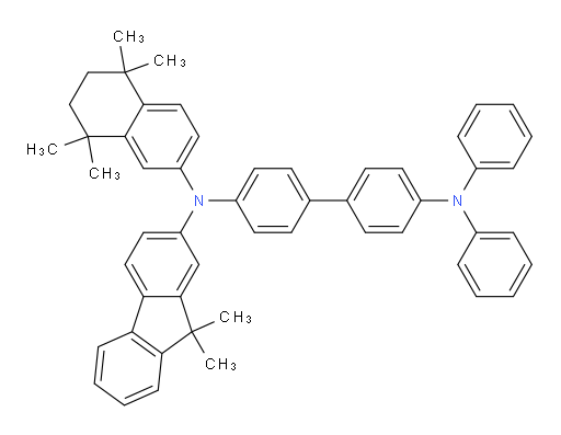 N4-(9,9-dimethyl-9H-fluoren-2-yl)-N4',N4'-diphenyl-N4-(5,5,8,8-tetramethyl-5,6,7,8-tetrahydronaphthalen-2-yl)-[1,1'-biphenyl]-4,4'-diamine