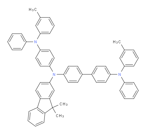 N4-(9,9-dimethyl-9H-fluoren-2-yl)-N4'-phenyl-N4-(4-(phenyl(m-tolyl)amino)phenyl)-N4'-(m-tolyl)-[1,1'-biphenyl]-4,4'-diamine