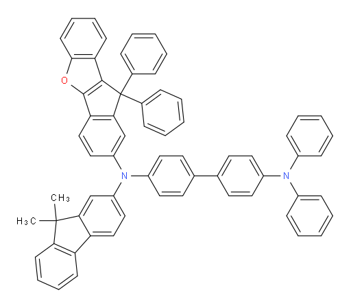 N4-(9,9-dimethyl-9H-fluoren-2-yl)-N4-(10,10-diphenyl-10H-indeno[1,2-b]benzofuran-2-yl)-N4',N4'-diphenyl-[1,1'-biphenyl]-4,4'-diamine
