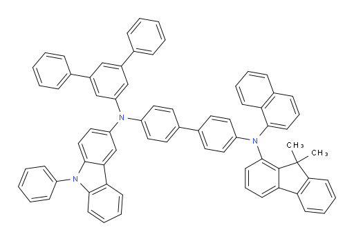 N4-([1,1':3',1''-terphenyl]-5'-yl)-N4'-(9,9-dimethyl-9H-fluoren-1-yl)-N4'-(naphthalen-1-yl)-N4-(9-phenyl-9H-carbazol-3-yl)-[1,1'-biphenyl]-4,4'-diamine