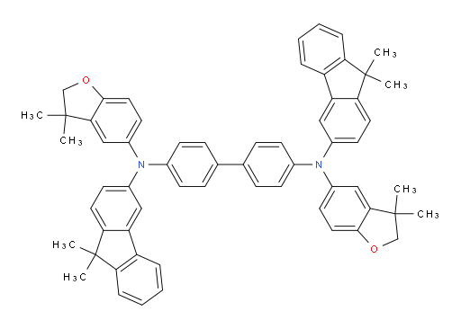 N4,N4'-bis(3,3-dimethyl-2,3-dihydrobenzofuran-5-yl)-N4,N4'-bis(9,9-dimethyl-9H-fluoren-3-yl)-[1,1'-biphenyl]-4,4'-diamine