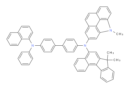 N4-(7,7-dimethyl-7H-benzo[c]fluoren-5-yl)-N4-(4-methyl-4H-benzo[def]carbazol-2-yl)-N4'-(naphthalen-1-yl)-N4'-phenyl-[1,1'-biphenyl]-4,4'-diamine