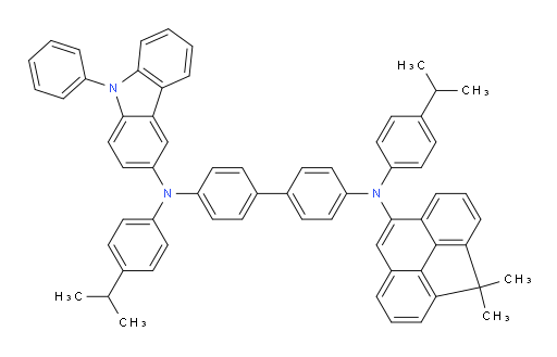 N4-(4,4-dimethyl-4H-cyclopenta[def]phenanthren-8-yl)-N4,N4'-bis(4-isopropylphenyl)-N4'-(9-phenyl-9H-carbazol-3-yl)-[1,1'-biphenyl]-4,4'-diamine